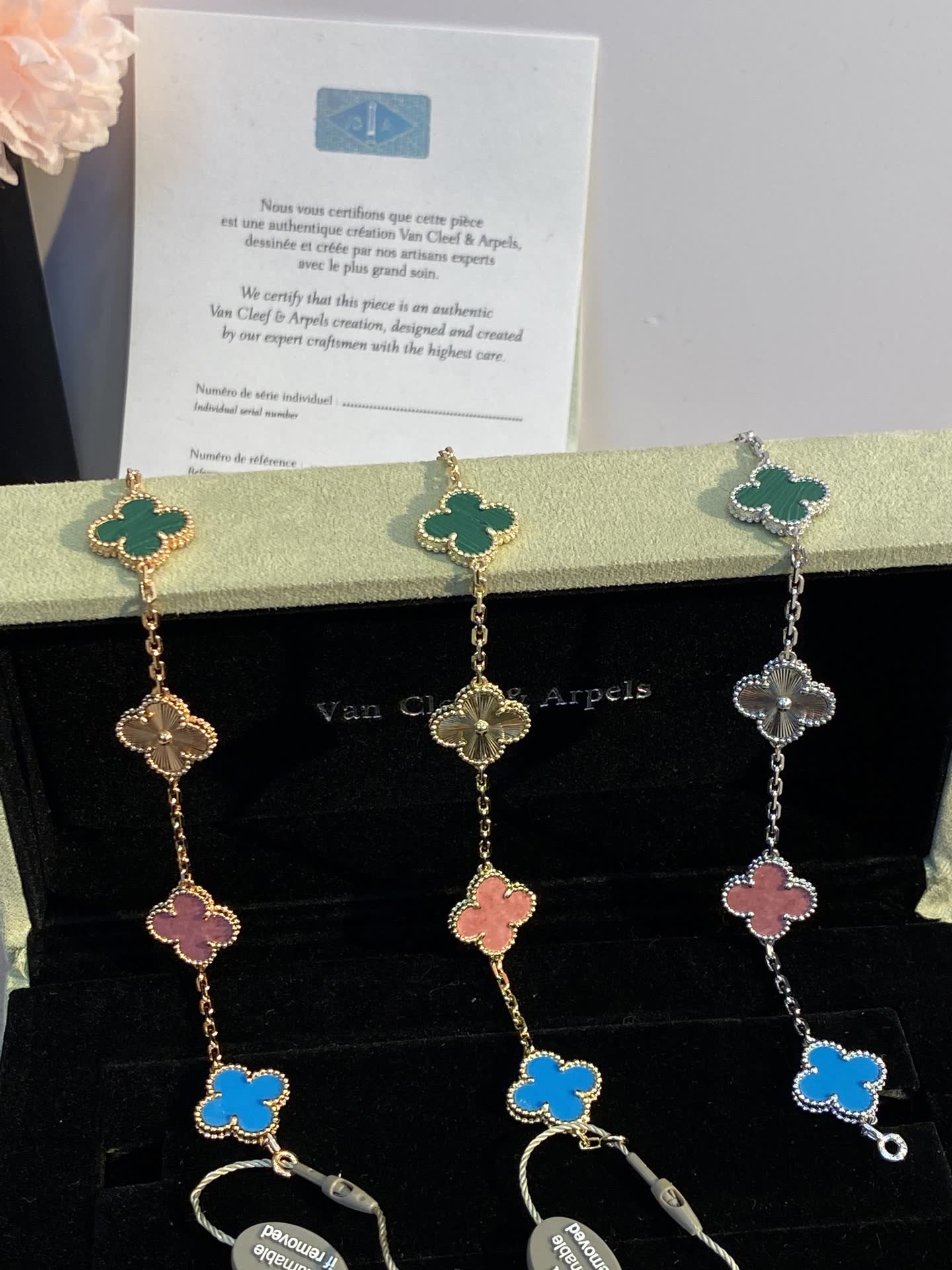 Van Cleef & Arpels Alhambra Multicolor Enamel Bracelet